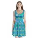 Tank Blue  #Scottfreear t= N Green Purple Img 1589 Split Back Mini Dress  View1