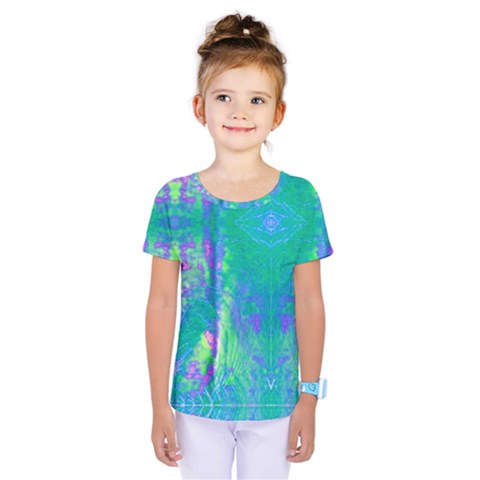 Tank Blue  #scottfreear T= N Green Purple Img 1589 Kids  One Piece Tee by ScottFreeArt