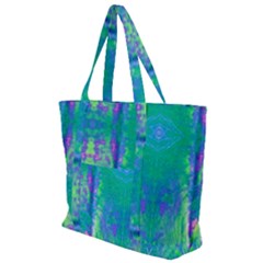 Tank Blue  #scottfreear T= N Green Purple Img 1589 Zip Up Canvas Bag by ScottFreeArt