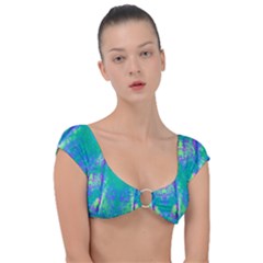 Tank Blue  #scottfreear T= N Green Purple Img 1589 Cap Sleeve Ring Bikini Top by ScottFreeArt