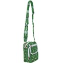 My Paint My Pallet Brocade Green SCARABS Shoulder Strap Belt Bag View1