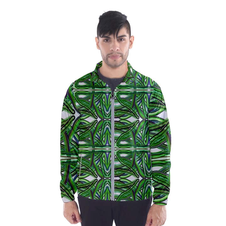 My Paint My Pallet Brocade Green SCARABS Men s Windbreaker