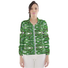 My Paint My Pallet Brocade Green Scarabs Women s Windbreaker by ScottFreeArt