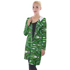 My Paint My Pallet Brocade Green Scarabs Hooded Pocket Cardigan by ScottFreeArt