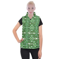 My Paint My Pallet Brocade Green Scarabs Women s Button Up Vest by ScottFreeArt