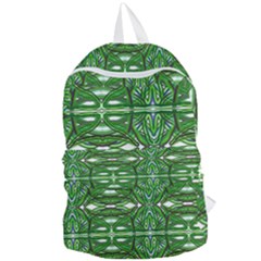 My Paint My Pallet Brocade Green Scarabs Foldable Lightweight Backpack by ScottFreeArt