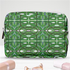 My Paint My Pallet Brocade Green Scarabs Make Up Pouch (medium) by ScottFreeArt