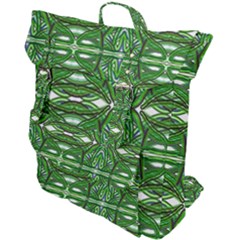 My Paint My Pallet Brocade Green Scarabs Buckle Up Backpack by ScottFreeArt