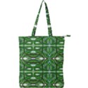 My Paint My Pallet Brocade Green SCARABS Double Zip Up Tote Bag View1