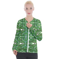 My Paint My Pallet Brocade Green Scarabs Casual Zip Up Jacket by ScottFreeArt