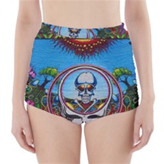 Grateful Dead Wallpapers High-waisted Bikini Bottoms by Sapixe