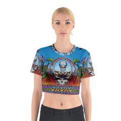 Grateful Dead Wallpapers Cotton Crop Top by Sapixe