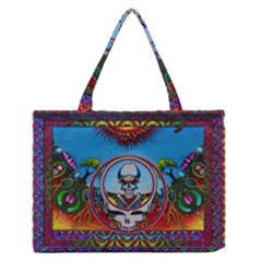 Grateful Dead Wallpapers Zipper Medium Tote Bag by Sapixe