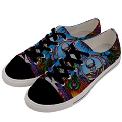 Grateful Dead Wallpapers Men s Low Top Canvas Sneakers by Sapixe