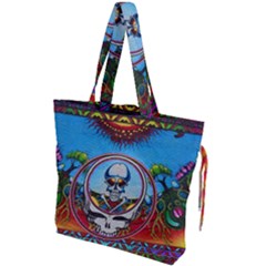 Grateful Dead Wallpapers Drawstring Tote Bag by Sapixe