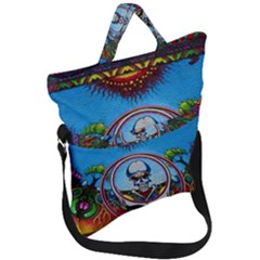 Grateful Dead Wallpapers Fold Over Handle Tote Bag by Sapixe