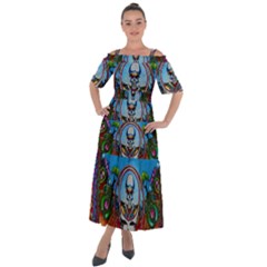 Grateful Dead Wallpapers Shoulder Straps Boho Maxi Dress  by Sapixe