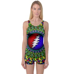 Grateful Dead One Piece Boyleg Swimsuit by Sapixe