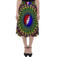 Grateful Dead Classic Midi Skirt by Sapixe