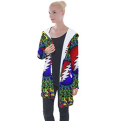 Grateful Dead Longline Hooded Cardigan by Sapixe