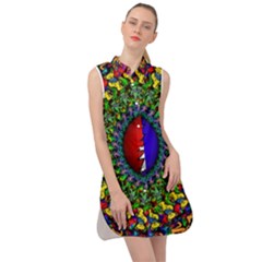 Grateful Dead Sleeveless Shirt Dress by Sapixe