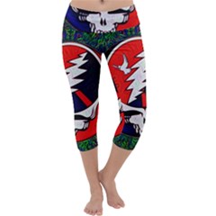 Grateful Dead Capri Yoga Leggings by Sapixe