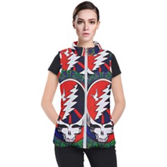 Grateful Dead Women s Puffer Vest by Sapixe