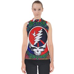 Grateful Dead Mock Neck Shell Top by Sapixe