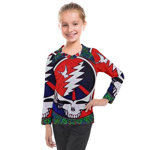 Grateful Dead Kids  Long Mesh Tee by Sapixe