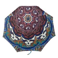 Grateful Dead Ahead Of Their Time Folding Umbrellas by Sapixe