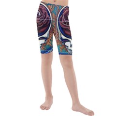 Grateful Dead Ahead Of Their Time Kids  Mid Length Swim Shorts by Sapixe