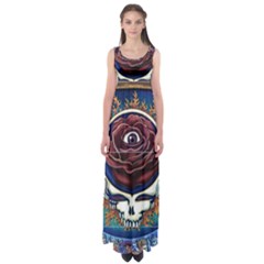 Grateful Dead Ahead Of Their Time Empire Waist Maxi Dress