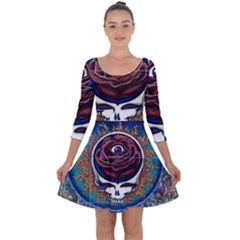 Grateful Dead Ahead Of Their Time Quarter Sleeve Skater Dress