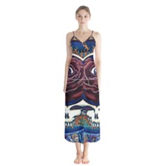 Grateful Dead Ahead Of Their Time Button Up Chiffon Maxi Dress by Sapixe