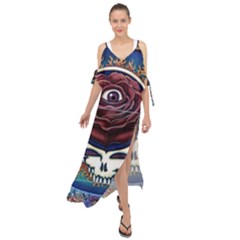 Grateful Dead Ahead Of Their Time Maxi Chiffon Cover Up Dress by Sapixe