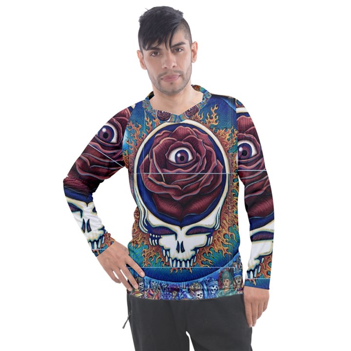 Grateful Dead Ahead Of Their Time Men s Pique Long Sleeve Tee