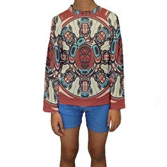 Grateful Dead Pacific Northwest Cover Kids  Long Sleeve Swimwear