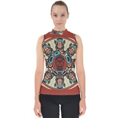 Grateful Dead Pacific Northwest Cover Mock Neck Shell Top by Sapixe