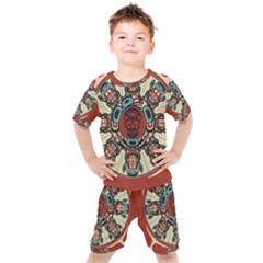 Grateful Dead Pacific Northwest Cover Kids  Tee And Shorts Set