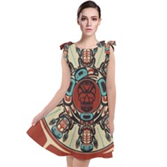 Grateful Dead Pacific Northwest Cover Tie Up Tunic Dress