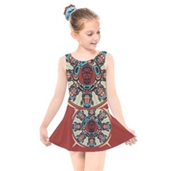 Grateful Dead Pacific Northwest Cover Kids  Skater Dress Swimsuit by Sapixe