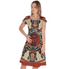 Grateful Dead Pacific Northwest Cover Classic Short Sleeve Dress