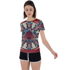 Grateful Dead Pacific Northwest Cover Back Circle Cutout Sports Tee by Sapixe