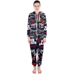 Metal Bands College Hooded Jumpsuit (ladies)  by Sudhe