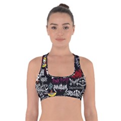 Metal Bands College Cross Back Sports Bra