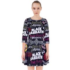 Metal Bands College Smock Dress