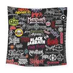 Metal Bands College Square Tapestry (large)