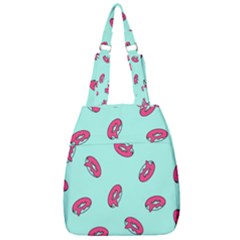 Donuts Pattern Food Colourful Center Zip Backpack