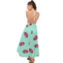 Donuts Pattern Food Colourful Backless Maxi Beach Dress View2