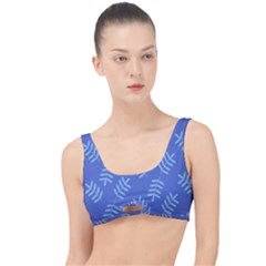 Leaves Ferns Blue Pattern The Little Details Bikini Top